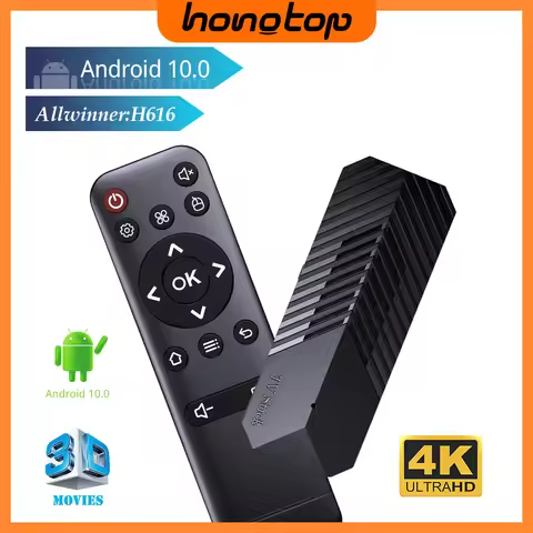 T3Mini Smart TV Stick Android 10 Support 4K 3D HD 2.4G WiFi Smart TV Box H.265 1080P Video Media Pla