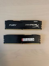 Kingston Hyperx Fury DDR4 Read details please. 睇內文. HX424C15FBK2/32 32GB (16GB 2G x 64-Bit x 2 pcs.)