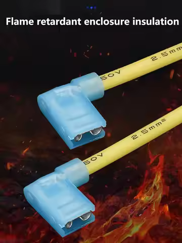 Nylon Flag type Female Terminal Insulated 6.3mm Female Flag Spade Wire Connector Crimp Termina Quick