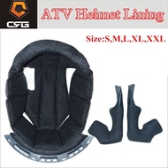 ATV Series Motorcycle Motorbike Full Face Helmet Lining Set Original ATV 1-8 Moto Replacement Helmet Inner Pad S-XXL Black