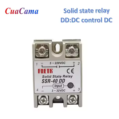 1PCS Solid State Relay Single Phase Small SSR-10DD SSR-25DD SSR-40DD SSR-60DD SSR-80DD SSR-100DD DC 