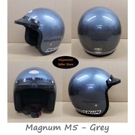 Helmet Magnum M5 L Big Size ( Grey ) SGV MHR KHI BELL MS88