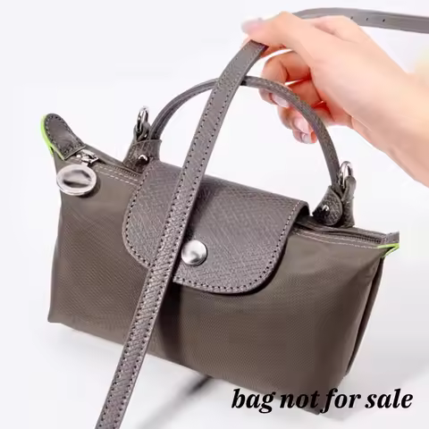 Real Leather Replacement Crossbody Bag Strap Fit for Longchamp Mini Pomegranate Shoulder Strap Witho