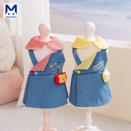 Summer Pet Clothing Cat Clothing Denim Dress