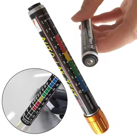 Coating Thickness Detection Pen Magnetic Tip Color-Coded Testing Putty Accessory Detailing Auto Scal
