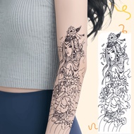 Traditional totem art tattoo stickers for adults and teenagers, unisex, removable, waterproof, long-