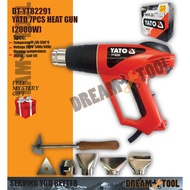 *GUN ANGIN PANAS / HEAT GUN*  YATO 7pcs Heat Gun / Hot Air Gun comewith Accesosories  DT-YT82291 *GU