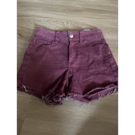 american eagle Stretch Jeans Shorts Maroon