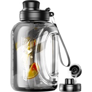 Dossino Water Bottle, 60oz/1.8L, Large Capacity Water Bottle with Straw with Portable Handle, Large 