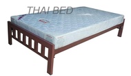 THAI BED 3.5ฟุต ฐานเตียงรับที่นอนขนาด3.5ฟุต เตียงเหล็กไร้ขาคั้มกลาง Single steel bed เตียงเหล็กหนา เ
