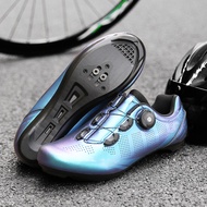 Cycling Shoe Ultralight Carbon Fiber Cycling Shoes Cleats Shoes Non-slip Road Bike Shoes Breathable Self-Locking