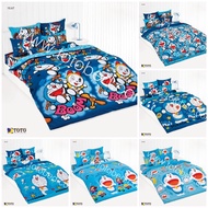 **ครบชุด ถูกสุด** Toto โตโต้ ชุดผ้าปู+ผ้านวม (ขนาด 3.5/5/6ฟุต) โดเรม่อน โดเรมี่ DORAEMON DORAMI DM1
