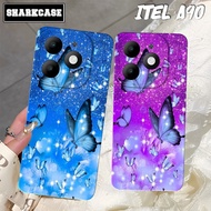 HP Itel A90 / A80 / A70 / A50 / A60 / A60S / A49 Phone Case with Modern Aesthetic Butterfly Motif - 