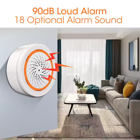 Tuya Zigbee Siren Gateway Built-in Siren Sensor Automation Sensor Home Humidity Hub with Hub NEO-Tuy