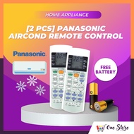[2 Pcs] Panasonic Air Cond Aircon Aircond Remote Control ECONAVI Inverter