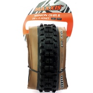 MAXXIS MINION DHR II 29 x 2.4 Wt EXO TR Mountain Bike TUBELESS Tube Dark Brown Tire Side