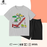 Cool Beko Tractor Character Excavator Distro T-Shirt Set for Boys Ages 1 - 10 Years