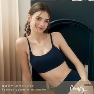 Wacoal Mood Comfy Bra Youth Underwear Non-Wired Model MM1Y13 Black (BL)