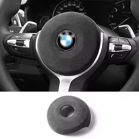 For BMW 1er 2er 3er 5er X1 X2 X3 X4 X5 X6 Made of Alcantara Steering Wheel Panel Cover Boot Decorati