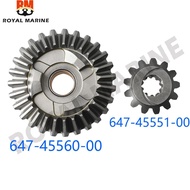 GEAR Kit Forward gear 647-45560 pinon gear 647-45551 For Yamaha Outboard Motor 6HP 8HP 647-45560-00 