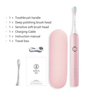 SOOCAS V1 Ultrasonic Electric Toothbrush Sonic Type-c Rechargeable Waterproof Tooth Brush Adult Travel Box Teeth White