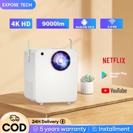 EXPOSE Projector 4K Built-in App Android Smart Projector