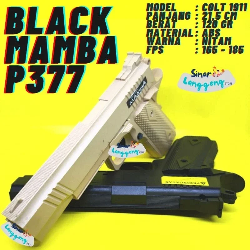 black mamba p377 p355 m2000 m306 m206 mainan tembakan anak spring