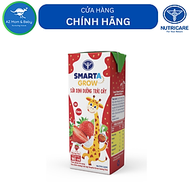 Thùng sữa dinh dưỡng trái cây Smarta Grow hương Dâu (180ml x 48 hộp)