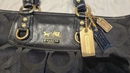 Coach Black Signature Tote Bag