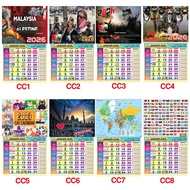 Kalender  Wall Calender MALAYSIA 2026 With SCHOOL HOLIDAY (Kalendar Islam 2026)MEDIUM
