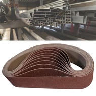 UPSTOTO 10pcs Abrasive Sanding Belts, Alumina 330 x 30 mm / 1.2 x 13 Inch Sanding Belts, Durable 80 