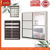 Setia-Wardrobe 6'x8'/Almari Baju 6'x8'[Siap Pasang]