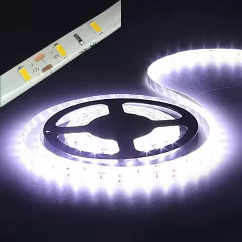 Led Strip Light 5630 5730 Waterproof 12V Flexible Tape 5m Natural White 4000K Cold White Warm White 