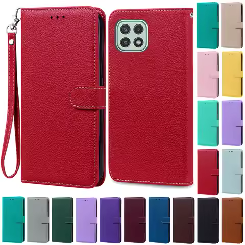 A22 Case For Samsung Galaxy A22 Case A225F Leather Flip Wallet Case For Samsung A22 5G Case A226B So