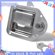 【yhumh03】1Set Trailer Toolbox Handle  with Lock Highly Tool Box  Paddle Lock 4-3/8Inch X 3-1/4Inch w