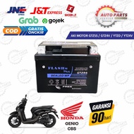 Aki #GARANSI GELL Aki Motor Honda Genio CBS Aki Kering Accu Kering MF GTZ5S Baterai GS Metic Flashs Plus