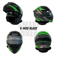 Grayfosh G3838 Full Face Flip-up Helmet Double Visor Flip Up SIRIM Approved JPJ Lulus Biker Gear