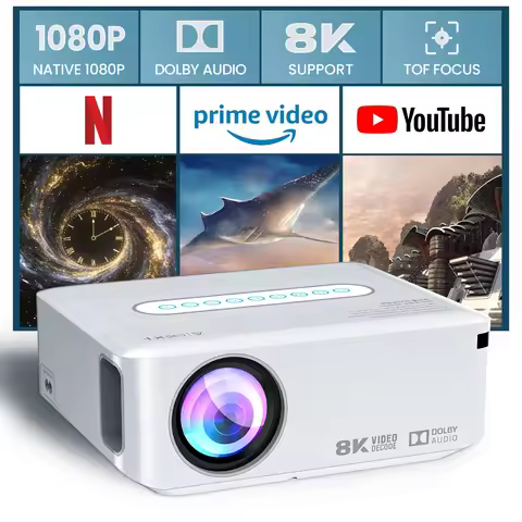 AOC X1 Smart Projector Native 1080P Support 8K Video Decode Android 9.0 350ANSI Dolby Audio 2.4G&5G 