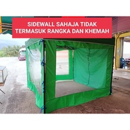 KAIN TEPI KHEMAH / SIDEWALL KHEMAH NIAGA SAIZ 10FT X 10FT / PENUTUP KELILING KHEMAH