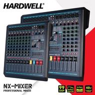 HARDWELL NX-8/NX-12 Mixing Console, 8/12 Channels Mixer with DSP Reverb Effects for Stage Performanc