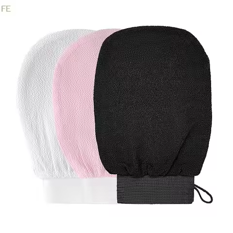 [F] Moroccan Shower Exfoliating Glove Hammam Bath Body Cleaning Scrub Massage Mitt Kessa Peeling Tow
