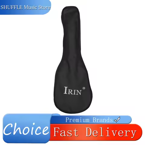 IRIN Ukulele Bag 21/23/26 Inch Portable Ukulele Backpack Thickened Waterproof Case Gig Black Oxford 