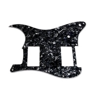 3ply Black Pearl กีตาร์ pickguard สำหรับ Stratocaster Fender Strat 2 HH Humbucker