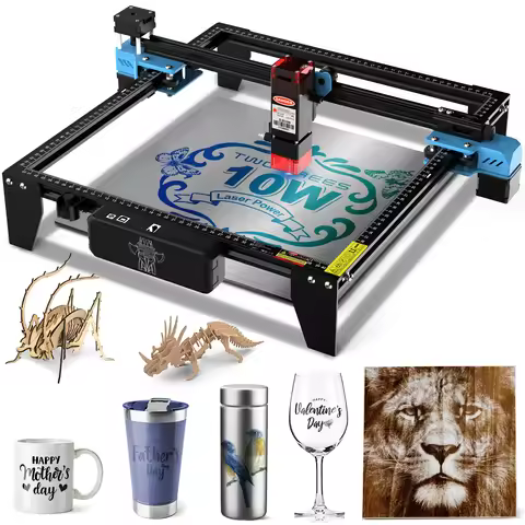 TwoTrees TTS-10 Pro Laser Engraver Stainless Steel Logo Printer Metal Laser Engraving Machine For Cu