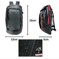 Backpack waterproof beg galas belakang kalis air motorcycle rider riding runner tuition lelaki perem