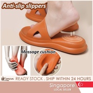 [SG SELLER] New Slippers Bathroom Non-Slip EVA Massage Slippers Slides Women Shoes Indoor Home Slipp