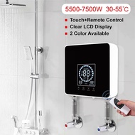 110V220V pemanas air segera bilik mandi dapur Wall Mounted pemanas air elektrik paparan suhu LCD dengan kawalan jauh