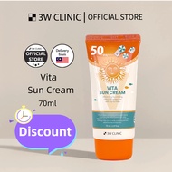 3W Clinic Sunscreen Vita Moist Natural Sun Block Brightening SPF50+ PA+++ 70ml Lightly Moisturizing 