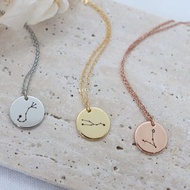 刻面星辰幣十二星座項鍊 訂製星座墜飾