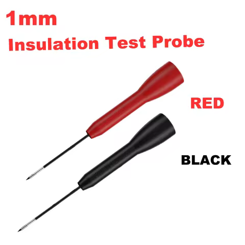 2pcs Insulation Test Probe Multimeter Needle Stainless Steel Test Needle Automotive Diagnostic Test 